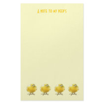 A note to my peep's stationery