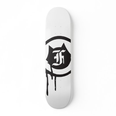 a onefelix design  "Drip Cat logo" Skateboard by onefelix