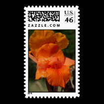 A orange flower Postage stamps