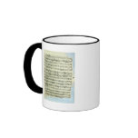 A page from one of the only two copies coffee mugs