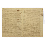 A page from the Codex Leicester, 1508-12 Greeting Cards