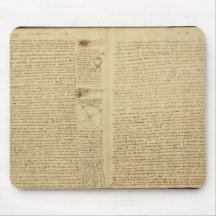 A page from the Codex Leicester, 1508-12 Mousepads