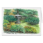 A pagoda in an Asian garden Greeting Card