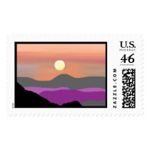 A Painted Sunset postage by Perlyyyy A Painted Sunset postage