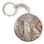 A Painter Draws A Fool With Glasses By Füssli Joha Keychains