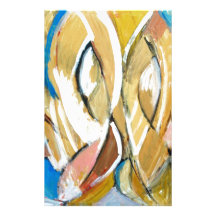 A Pair of African Female Dancers Customized Stationery