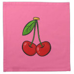 A Pair of Cherries Printed Napkin A Pair of Cherries Printed Napkin