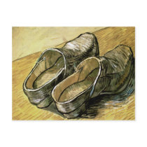 A Pair of Leather Clogs, Vincent van Gogh postcards by masterpiecesofart A Pair of Leather Clogs, Vincent van Gogh postcards