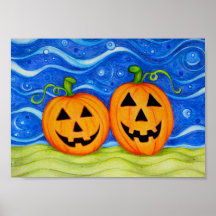 A Pair of Pumpkins Canvas Print