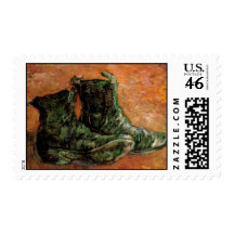 A Pair of Shoes by Vincent van Gogh Stamp