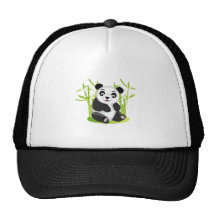 A Panda and his Bamboo Mesh Hats