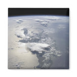 A panoramic view of the island of Hispaniola Magnets