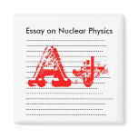 A+ Paper on the Fridge magnet