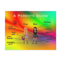 A Parents Guide - Prep vs Emo postcards by Infinitymc A Parents Guide - Prep vs Emo postcards