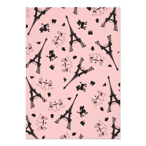 A Parisian Party Personalized Invite