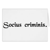 A partner in crime. cards