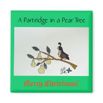 A Partridge in a Pear Tree. magnets