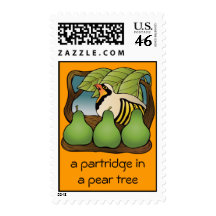 A partridge in a pear tree stamps