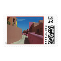 A Path Through Colorful Walls postage