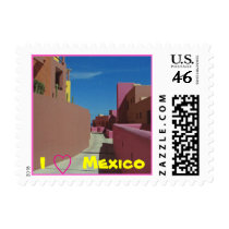A Path Through Colorful Walls - small size postage