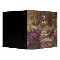 A Pathway in Monet's Garden, Giverny, 1902 3 Ring Binder