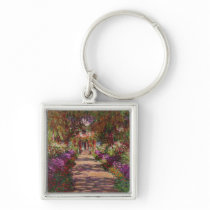 A Pathway in Monet's Garden, Giverny, 1902 Keychain