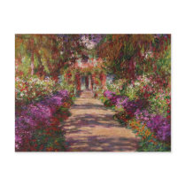A Pathway in Monet's Garden, Giverny, 1902 Postcard