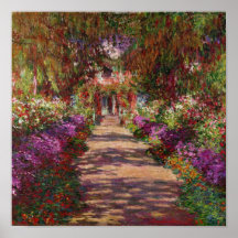 A Pathway in Monet's Garden, Giverny, 1902 Print