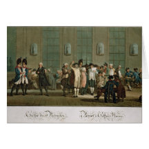 A Patriot's Coffee House Greeting Card