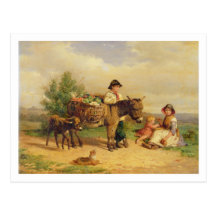 A Pause on the Way to Market Post Cards