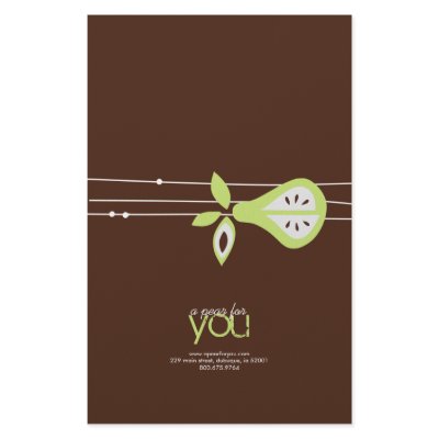 A Pear For You Candy Wrappers Stationery Design by KrispysKingdom