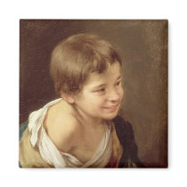 A Peasant Boy Leaning on a Sill, 1670-80 Magnet