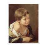 A Peasant Boy Leaning on a Sill, 1670-80 Post Card