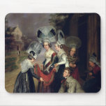 A Peddler Selling Scarves to Women from Troyes Mouse Pad