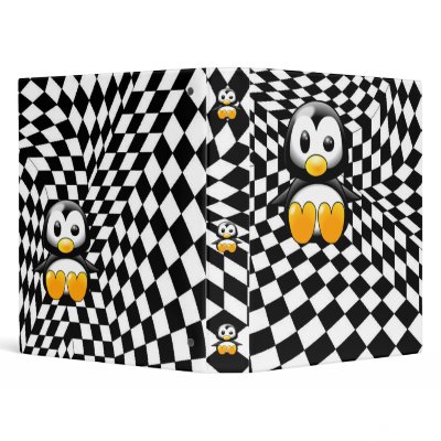 A Penguin's Checkered Nightmare Binder by GAZoomIn
