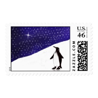 A Penguin's Christmas wish... stamp