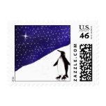 A penguin's Christmas Wish postage
