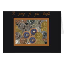 a penny for your thoughts cards