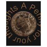 A penny for your thoughts full color flyer