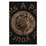 A penny for your thoughts stationery design