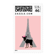 À pequeno París del Le chien Franqueo