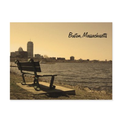 A Perfect Place to View the Charles Post Card by vlim4th