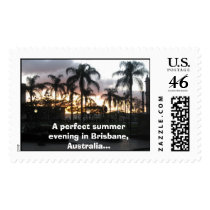 A perfect summer evening in Brisbane, Australia... postage