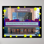 A Personalized  Movie Marquee Poster(45 character posters