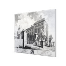 A perspective view of the Foundling Hospital Stretched Canvas Prints