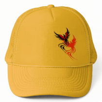 A Phoenix's Shadow Trucker Hat by Kidd_Ikarus A Phoenix's Shadow Trucker Hat