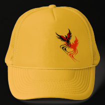 A Phoenix's Shadow Trucker Hat by Kidd_Ikarus A Phoenix's Shadow Trucker Hat