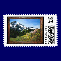A picnic spot with a beautiful view stamps