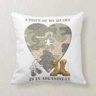A Piece of My Heart Army Wife Pillow