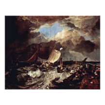 A Pier Of Calais By Turner Joseph Mallord William Announcement